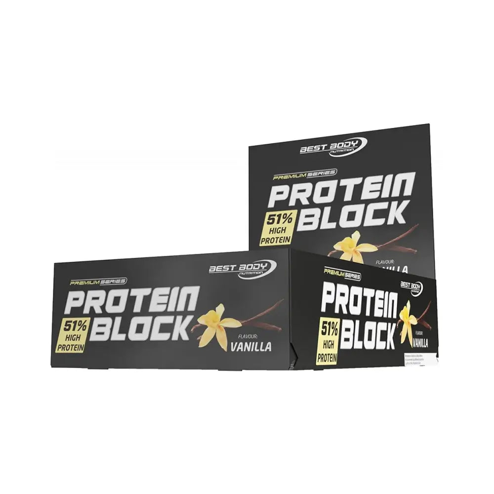Best Body Nutrition Hardcore Protein Block (15x90g) Vanilla