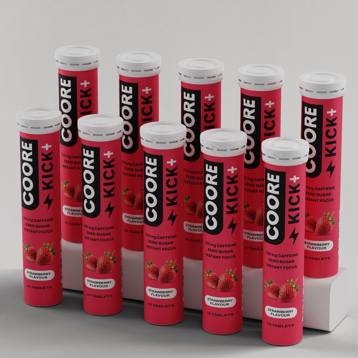 COORE KICK TIPAKNING - 200 brusetabletter (200mg koffein!)