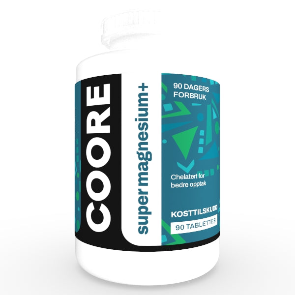 COORE Magnesium Biglycinate+ (90 doser!)