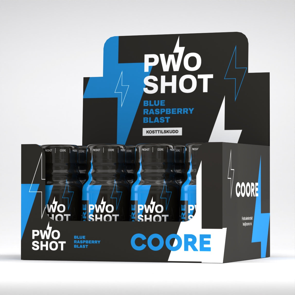 COORE Preworkout Shot Blue Raspberry - 12x60ml