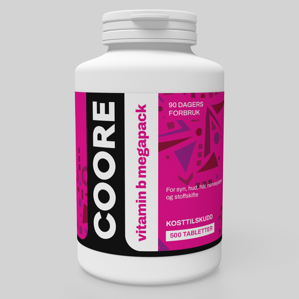 COORE Vitamin B Complex (500 doseringer!)