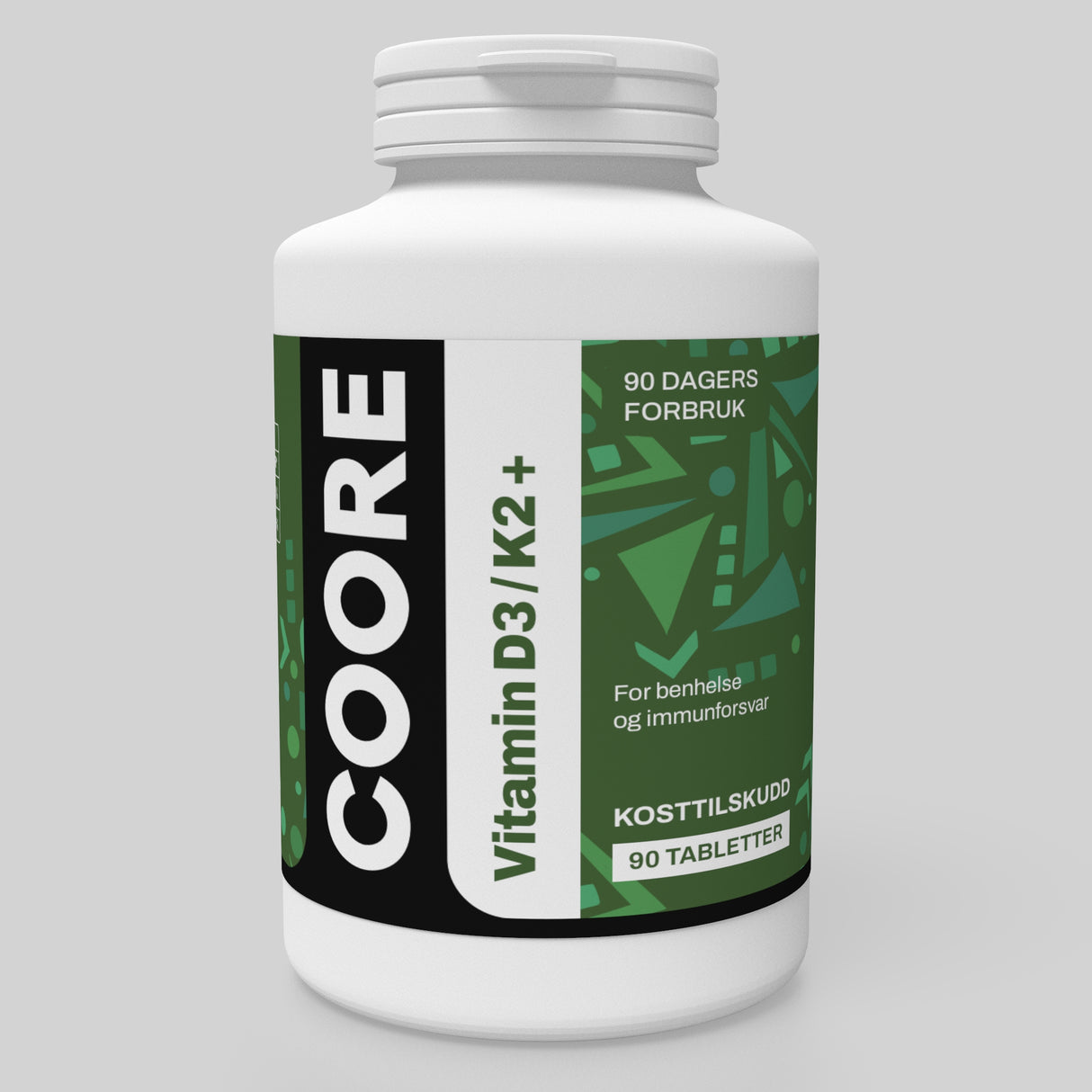 COORE Vitamin D3/K2+ (90 doser!)