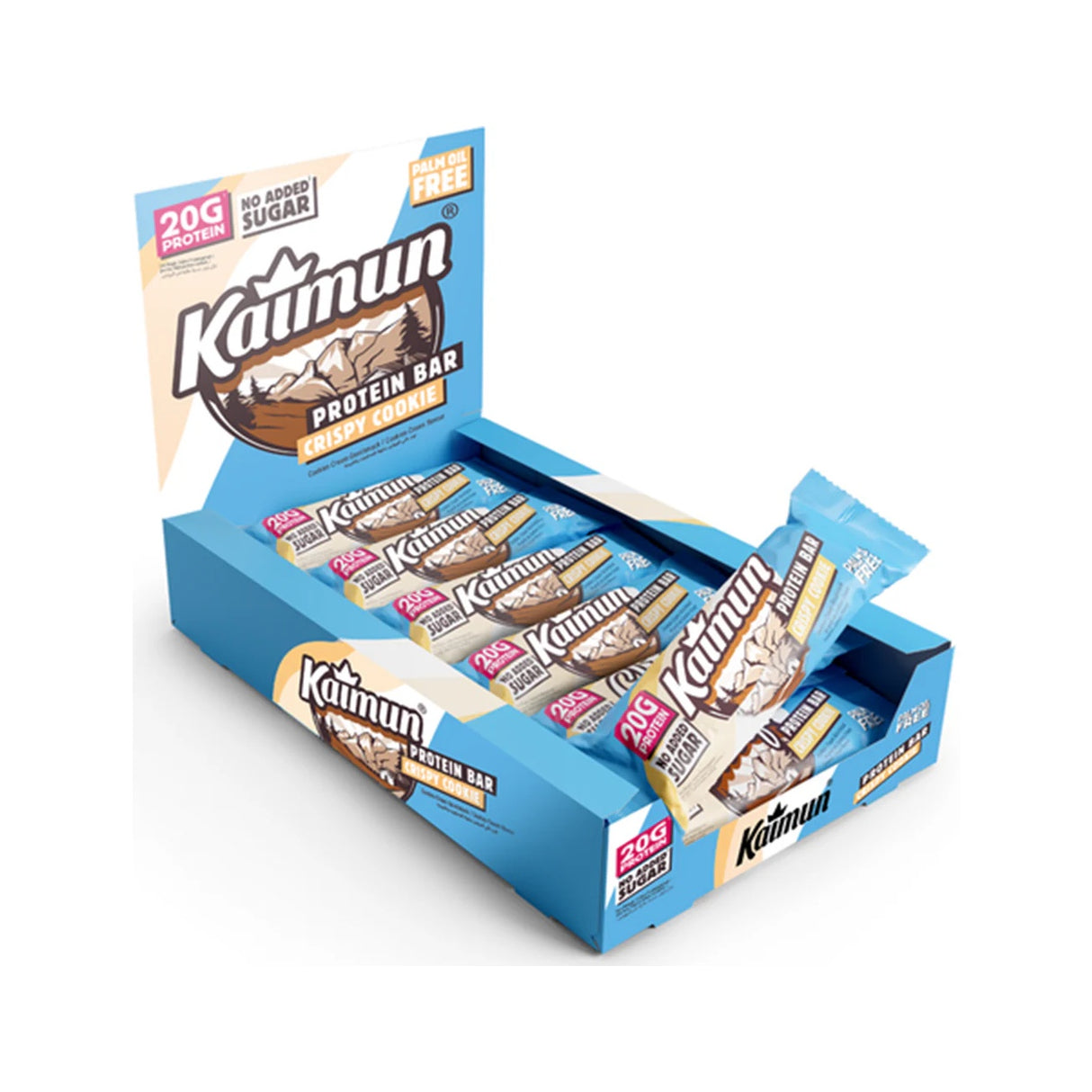 Kaimun Protein Bars - 12 x 55 g - Crispy Cookie