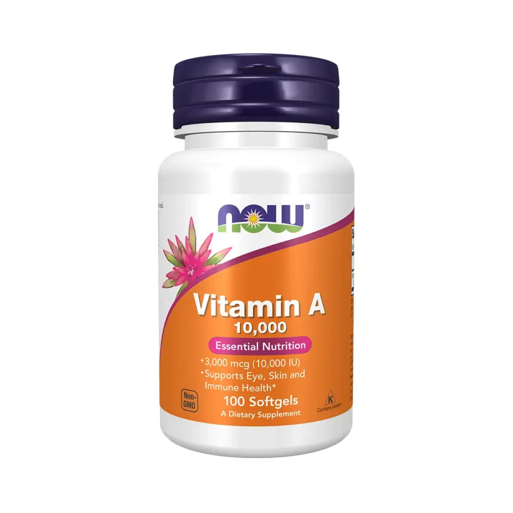 Now Foods Vitamin A 10.000 Iu (100 Softgels)