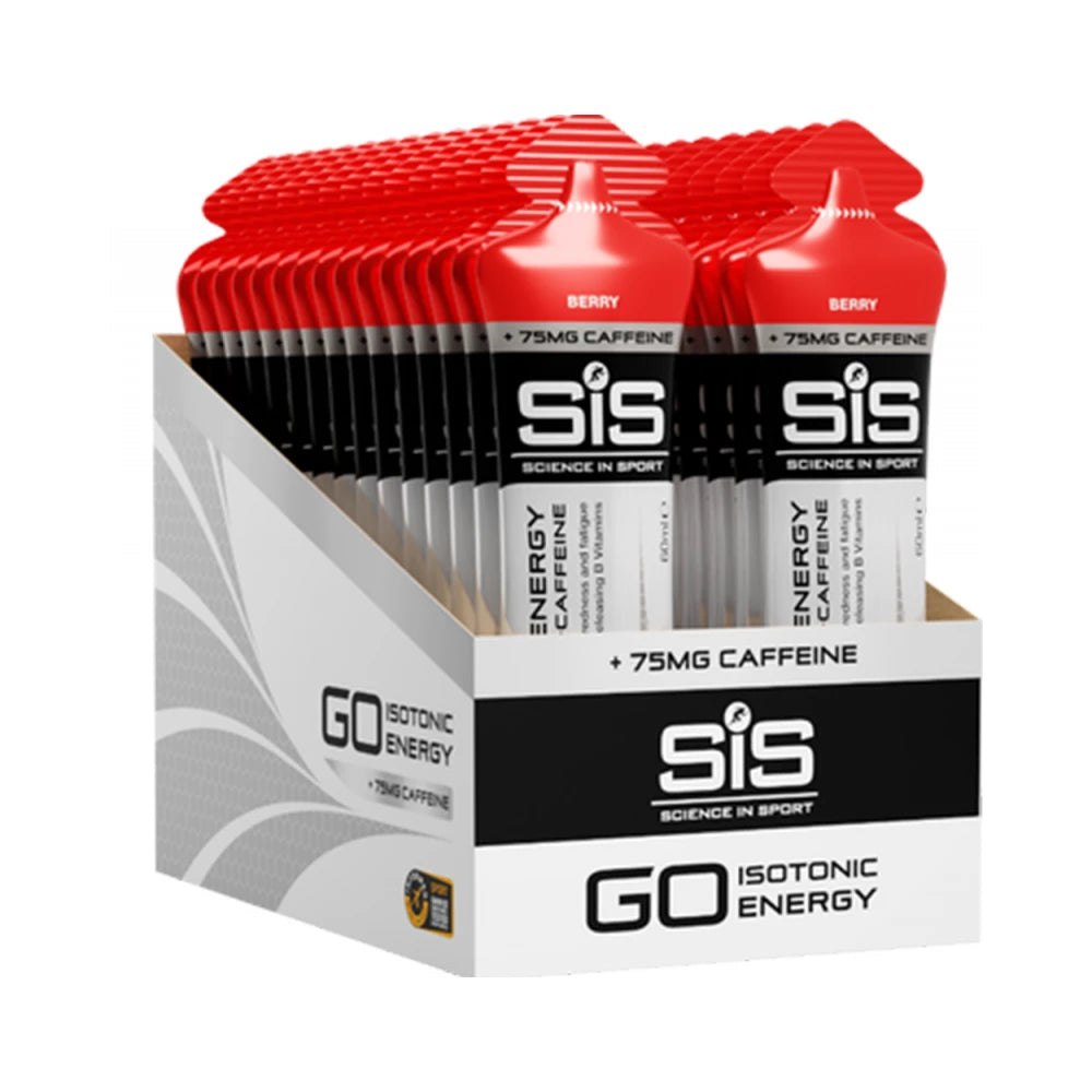 SIS GO Energy + Caffeine Gels (30x60ml) - Berry