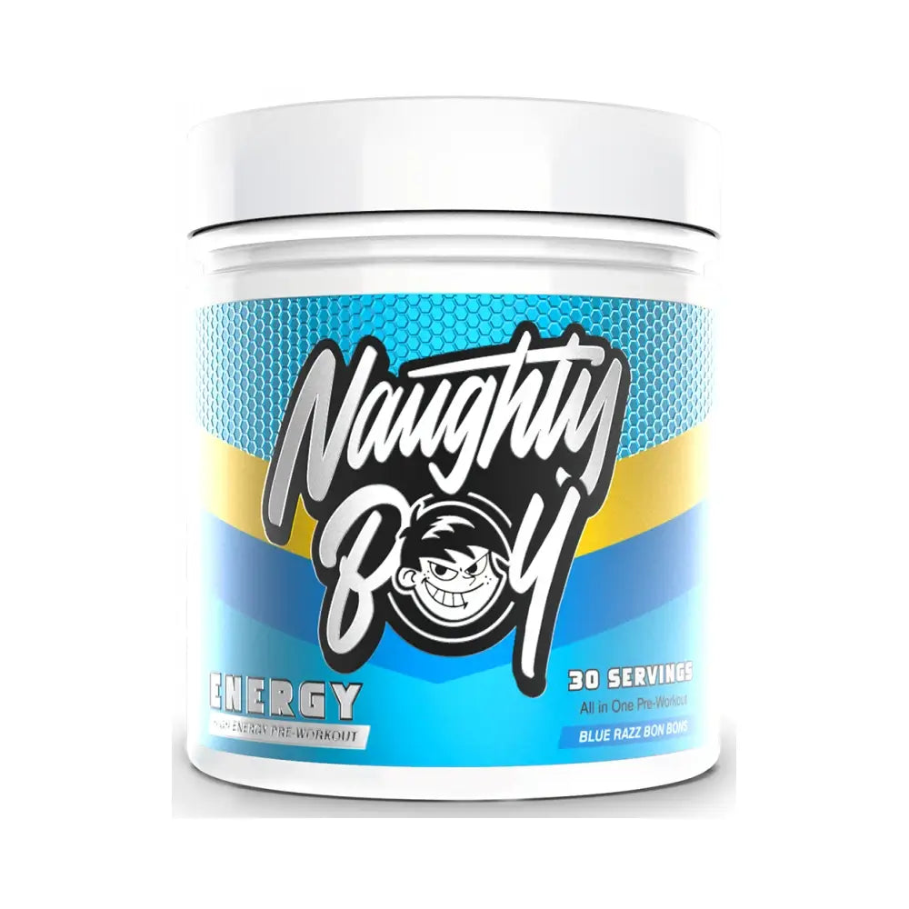 Naughty Boy Energy Pre-Workout - 390 g - Blue Raspberry Bon Bon