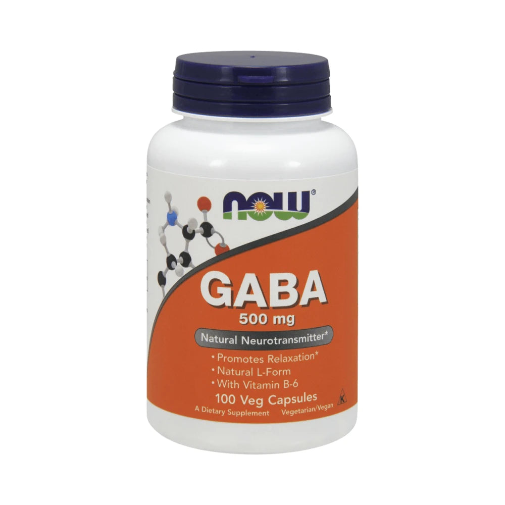 Now Foods Gaba 500mg + B6 (100 vcaps)