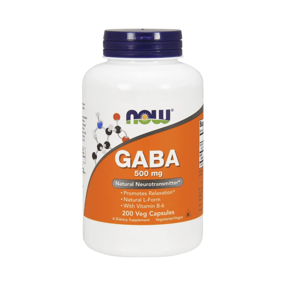 Now Foods Gaba 500mg + B6 (200 vcaps)