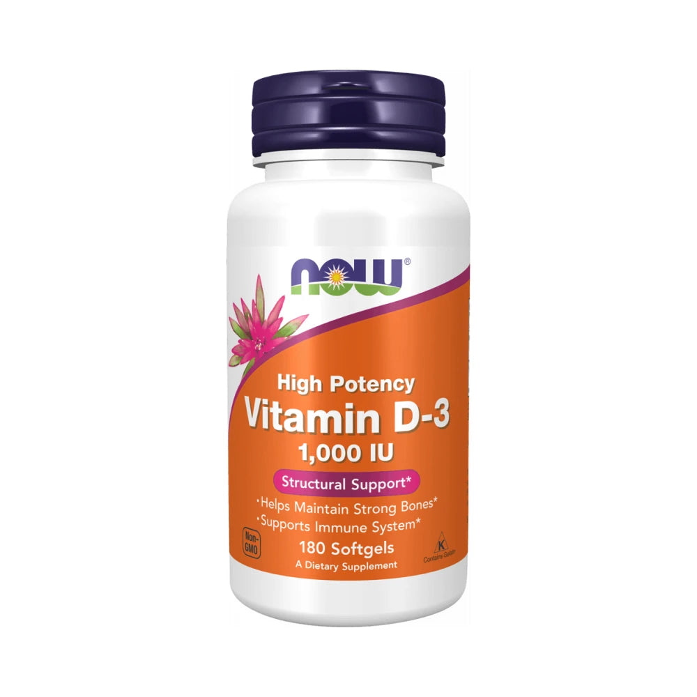 Now Foods Vitamin D3 1000IU (180) Standard