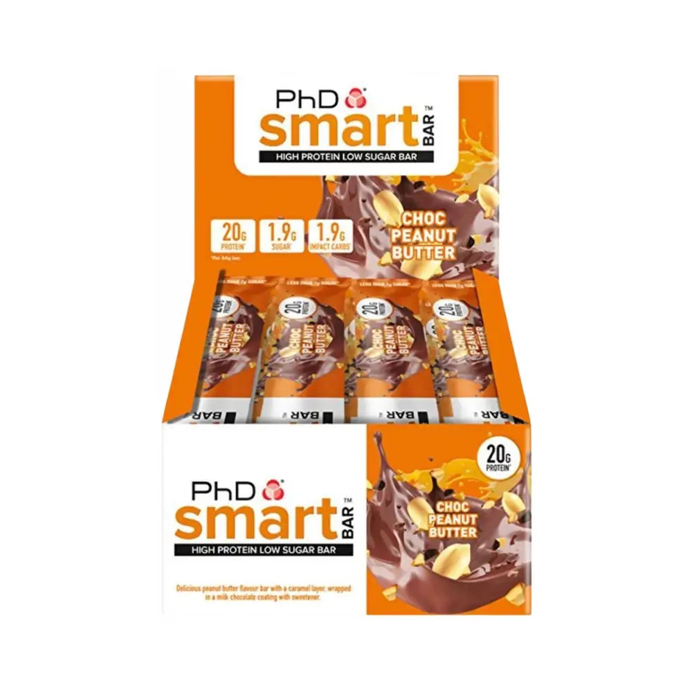 PhD Smart Bar (12x64g) Choc Peanut Butter