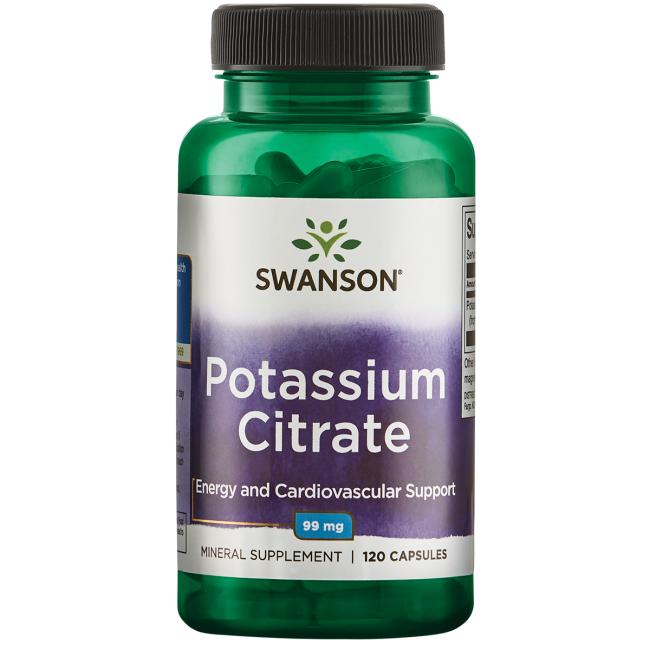 Swanson Potassium Citrate 99 mg 120 Caps