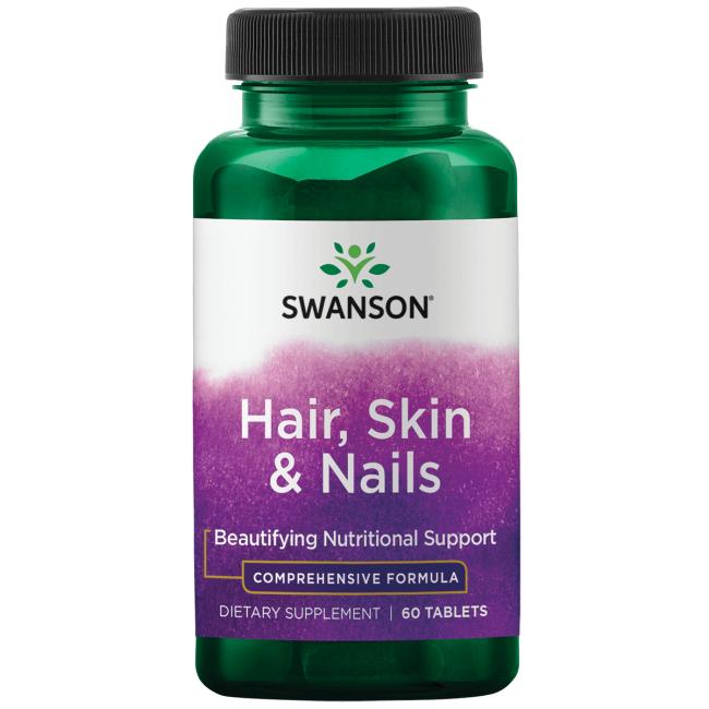 Swanson Hair, Skin & Nails 60 Vegan Tabs