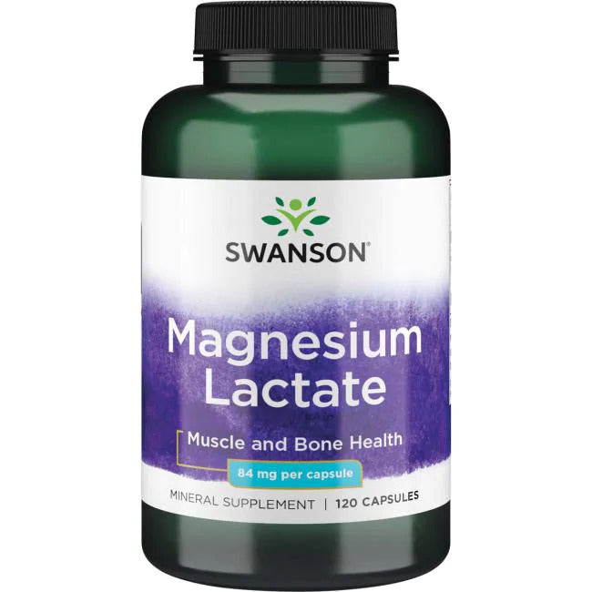 Swanson Magnesium Lactate 84 mg 120 caps