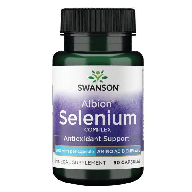 Swanson Albion Selenium 200 mcg 90 Vegan Caps