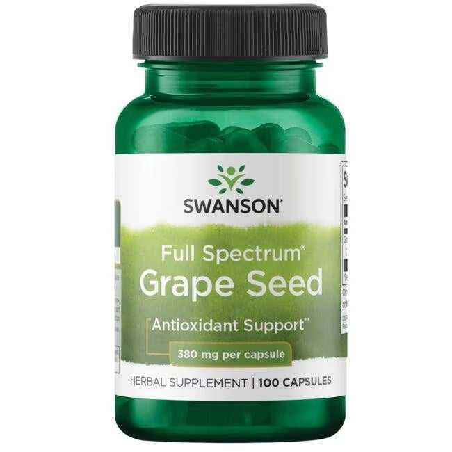 Swanson Full Spectrum Grape Seed 380 mg 100 Vegan Caps