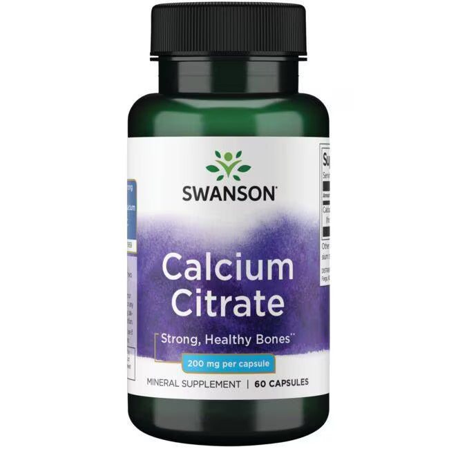Swanson Calcium Citrate 200 mg 60 Caps