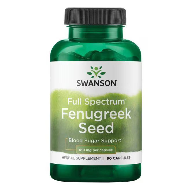 Swanson Full Spectrum Fenugreek Seed 610 mg 90 Caps