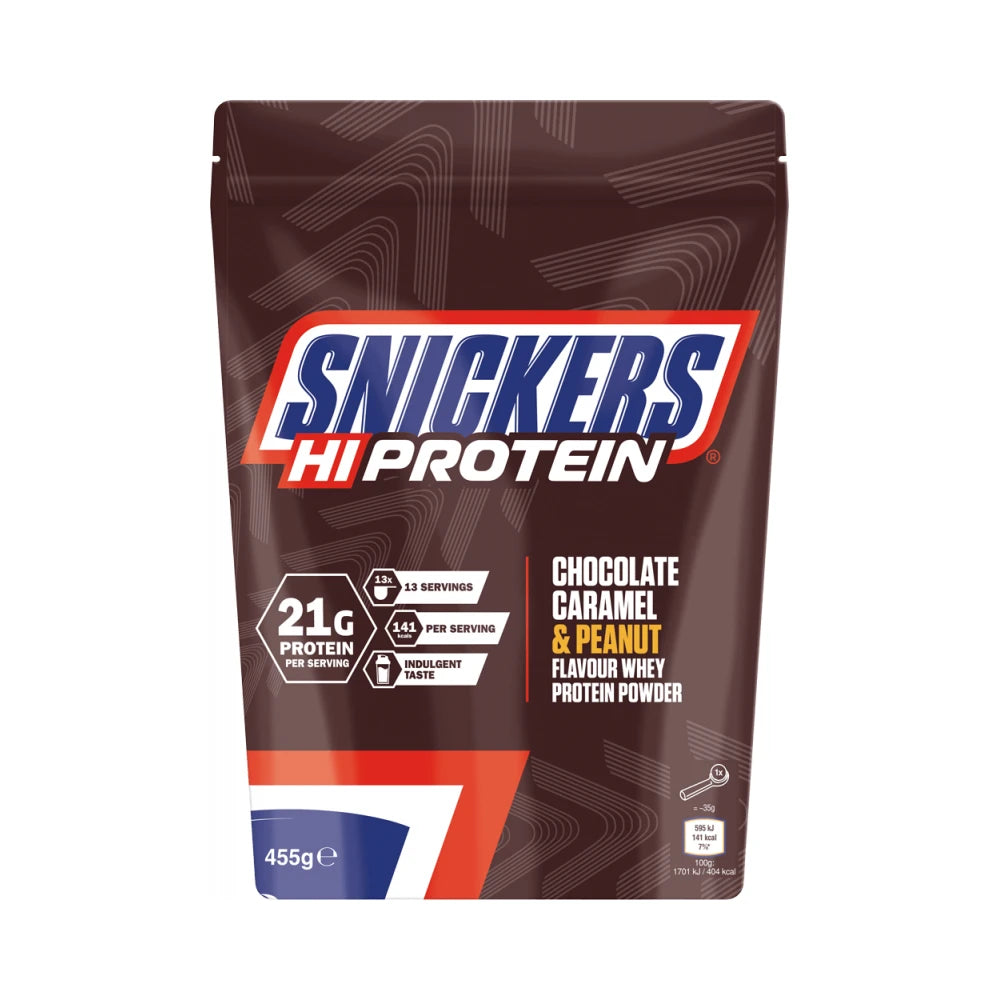 Snickers Protein Powder (455g) Chocolate, Caramel & Peanut Flavour