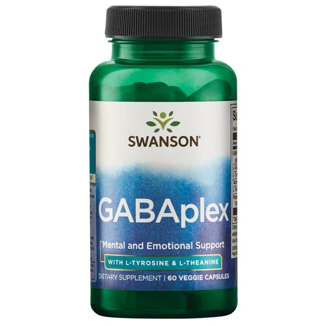 Swanson Gabaplex with L-Tyrosine & L-Theanine 60 Vegan Caps