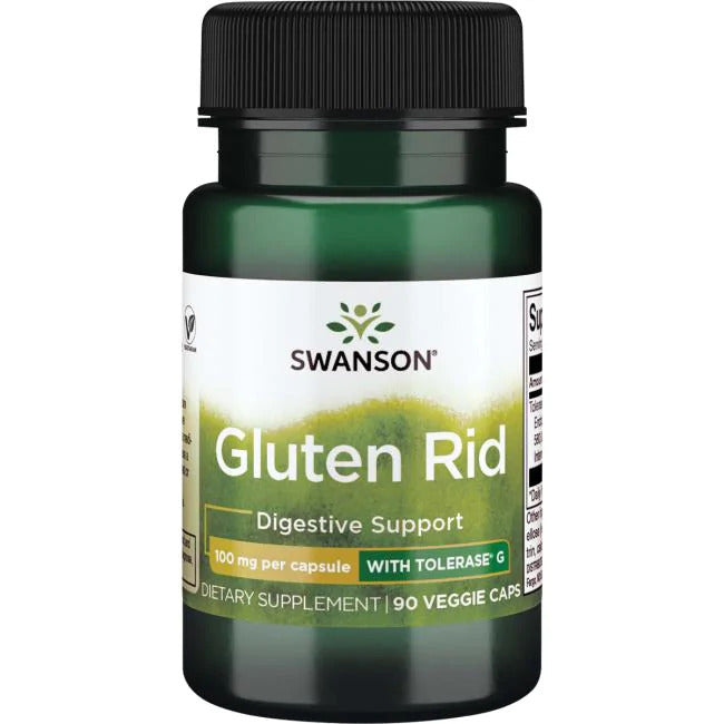 Swanson Gluten Rid with Tolerase G 100 mg 90 Vegan Caps