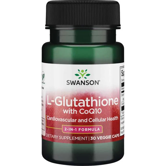 Swanson L-Glutathione & CoQ10 (60 kapsler)