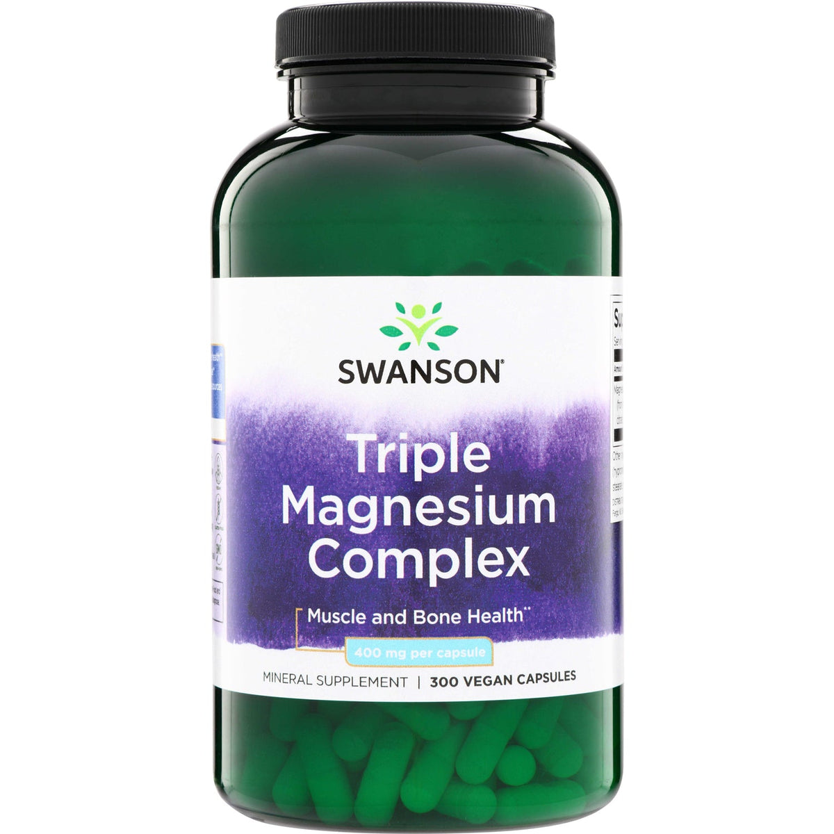 Swanson Triple Magnesium Complex 400 mg 100 Vegan Caps