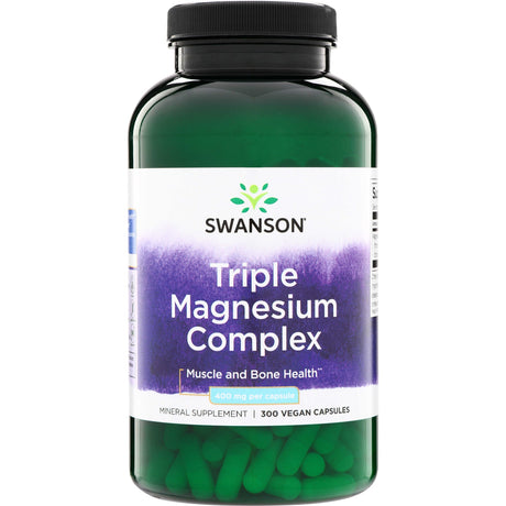 Swanson Triple Magnesium Complex 400 mg 100 Vegan Caps