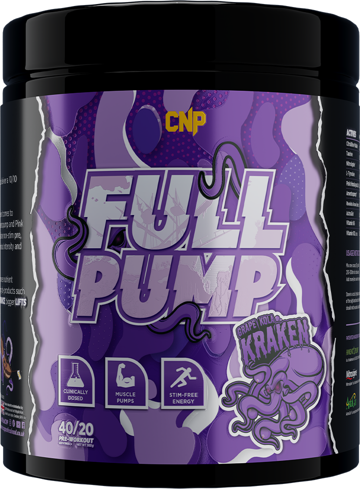 CNP Full Pump 300 g Grape Kola Kraken – pre-workout uten koffein