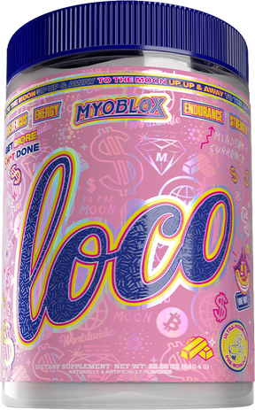 MyoBlox Loco Pre-Workout 40 porsjoner – pre-workout med 200 mg koffein per skje