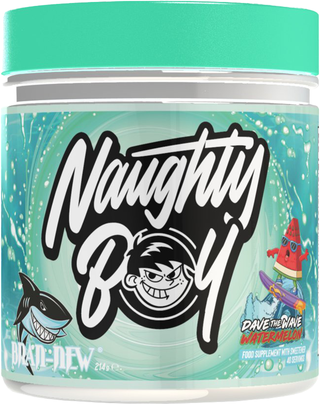 Naughty Boy Bran New 214 g – daglig velværespulver med kollagen og hyaluronsyre