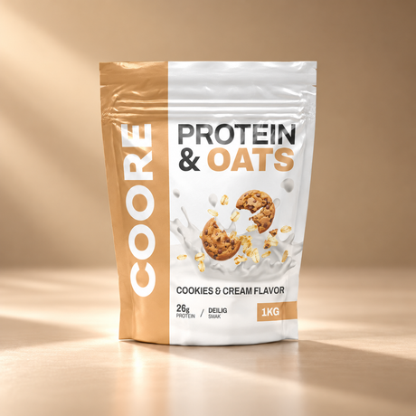 COORE Protein Oats Cookies & Cream 1000g