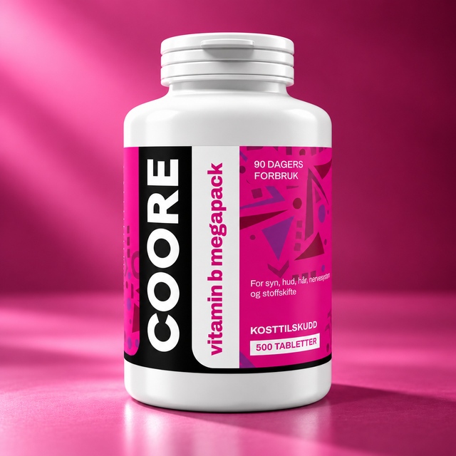 COORE Vitamin B Complex Megapack 500 doseringer