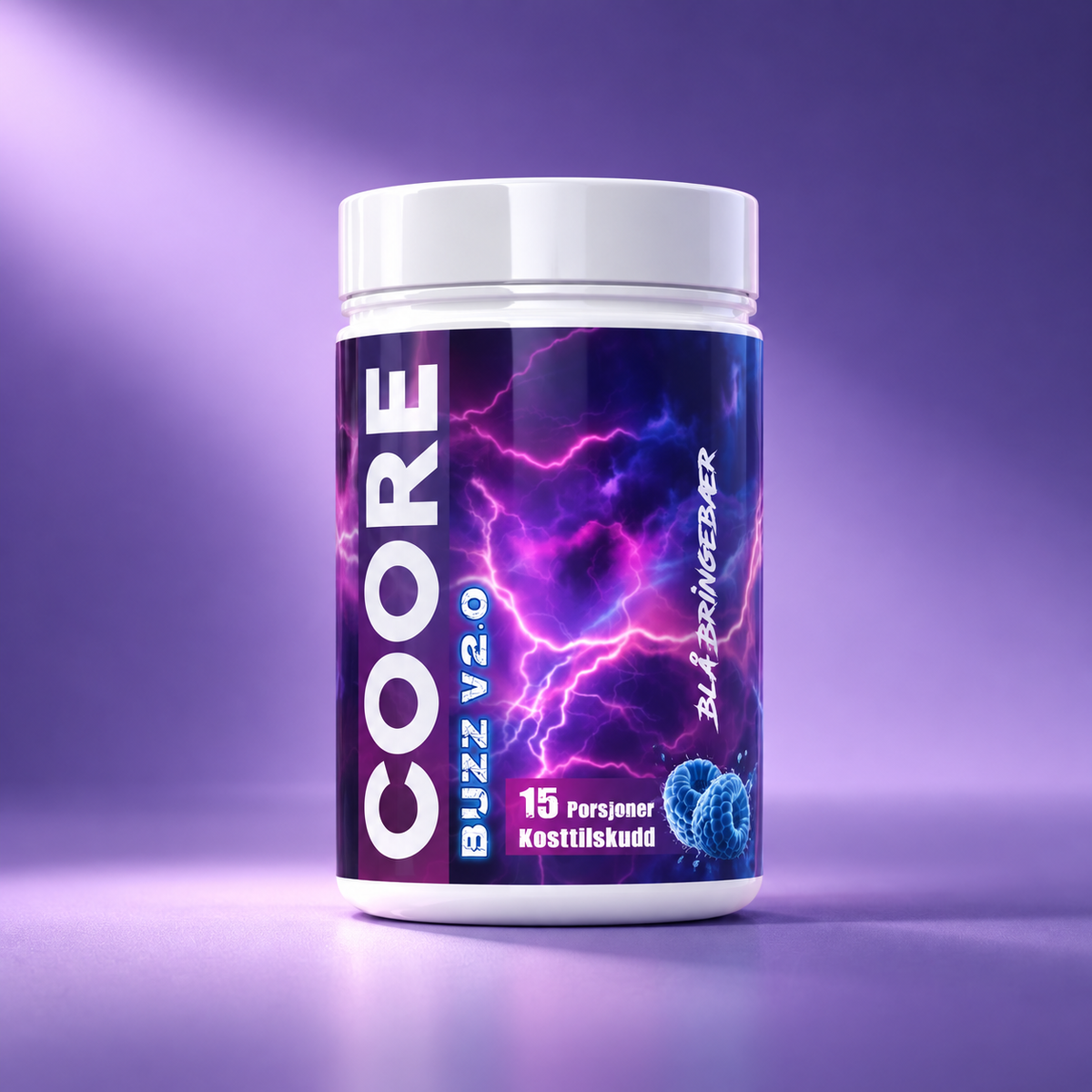 COORE BUZZ V2.0 - ELITE PWO - BLUE RASPBERRY 360g - (19 AKTIVE INGREDIENSER)