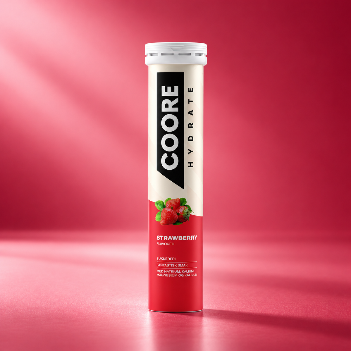COORE Hydrate Electrolytes Strawberry - 20 Brusetabletter