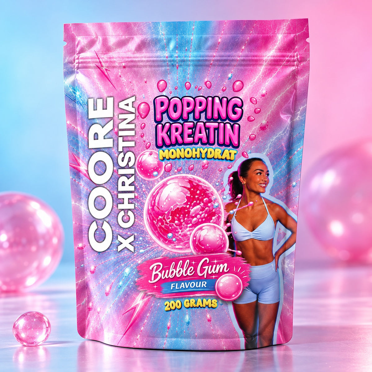 COORE x Christina Popping Kreatin – Bubble Gum 200g