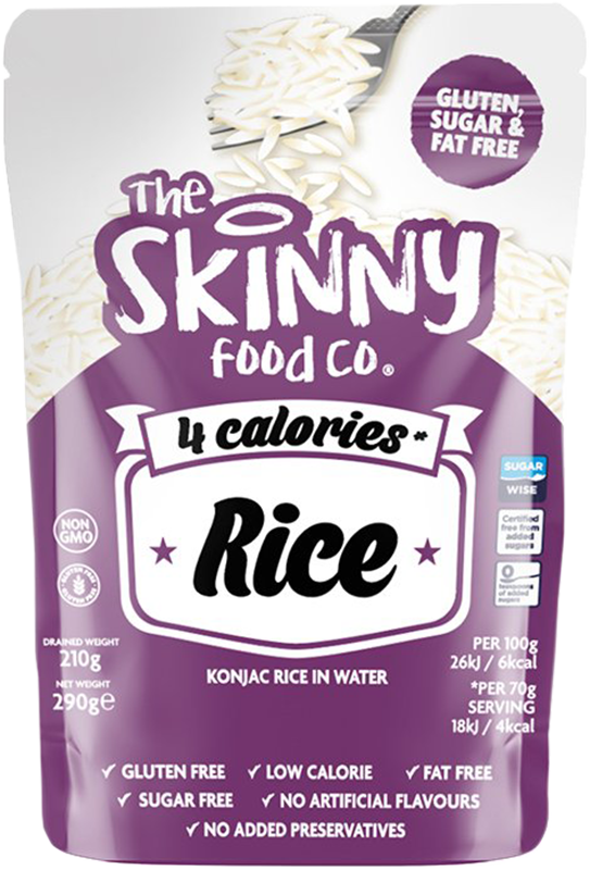 The Skinny Food Co Rice 290 g – konjacris med 4 kalorier per porsjon