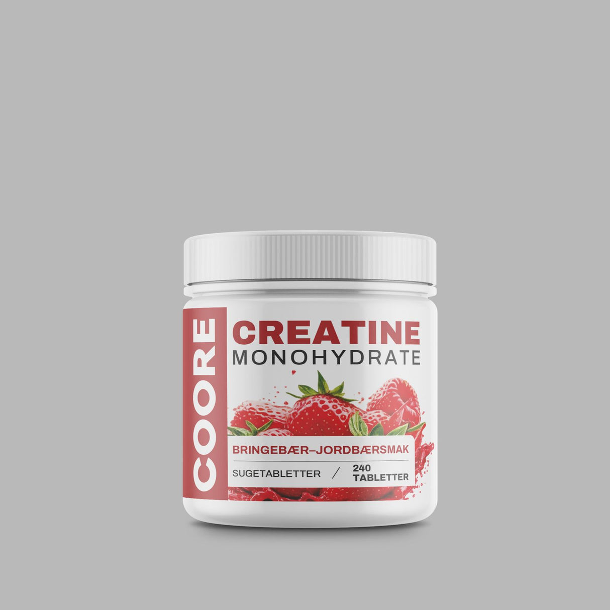 COORE Creatine Chews (240 tabletter) - Strawberry & Raspberry