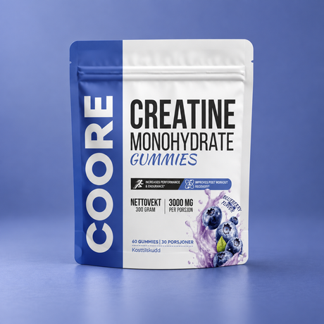 COORE Creatine Monohydrate Gummies Blueberry Flavor 300 g
