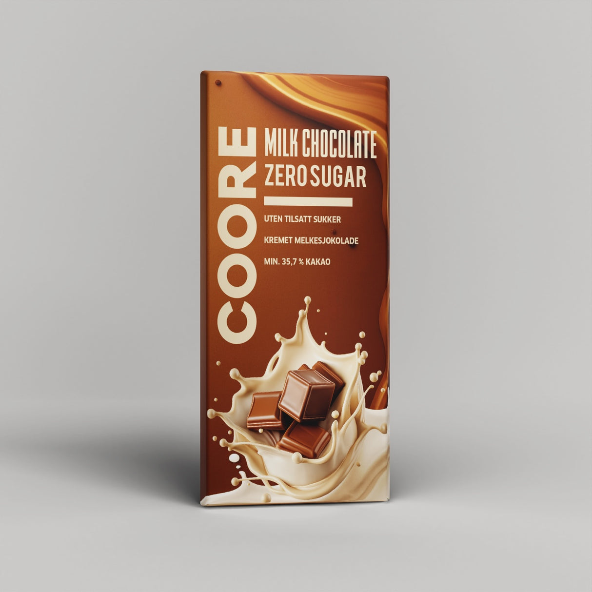 COORE Sukkerfri Belgisk Melkesjokolade 85g