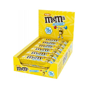 M&M's HiProtein Bar 12 x 51 g Peanut – proteinbar med ristede peanøtter