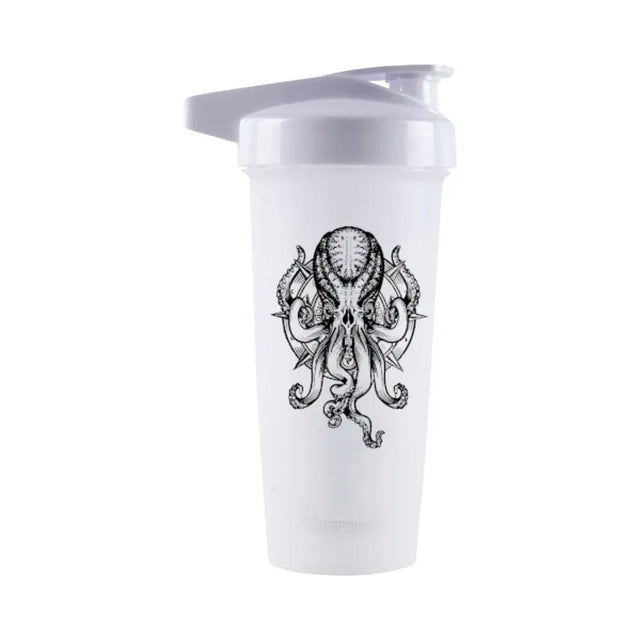 Performa Activ shaker 800 ml Kraken – hvit shaker med ActionRod