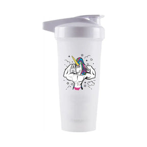 Performa Activ shaker 800 ml Unicorn – hvit shaker med ActionRod