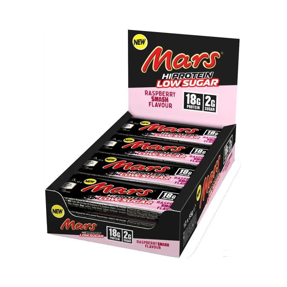 Mars Protein Mars Low Sugar High Protein Bar - Raspberry Smash 12x55g