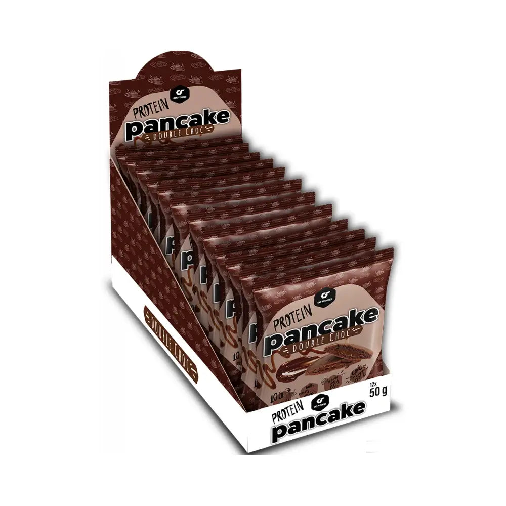 Go Fitness Protein Pancake 12 x 55 g Double Choc – ferdigstekte proteinpannekaker