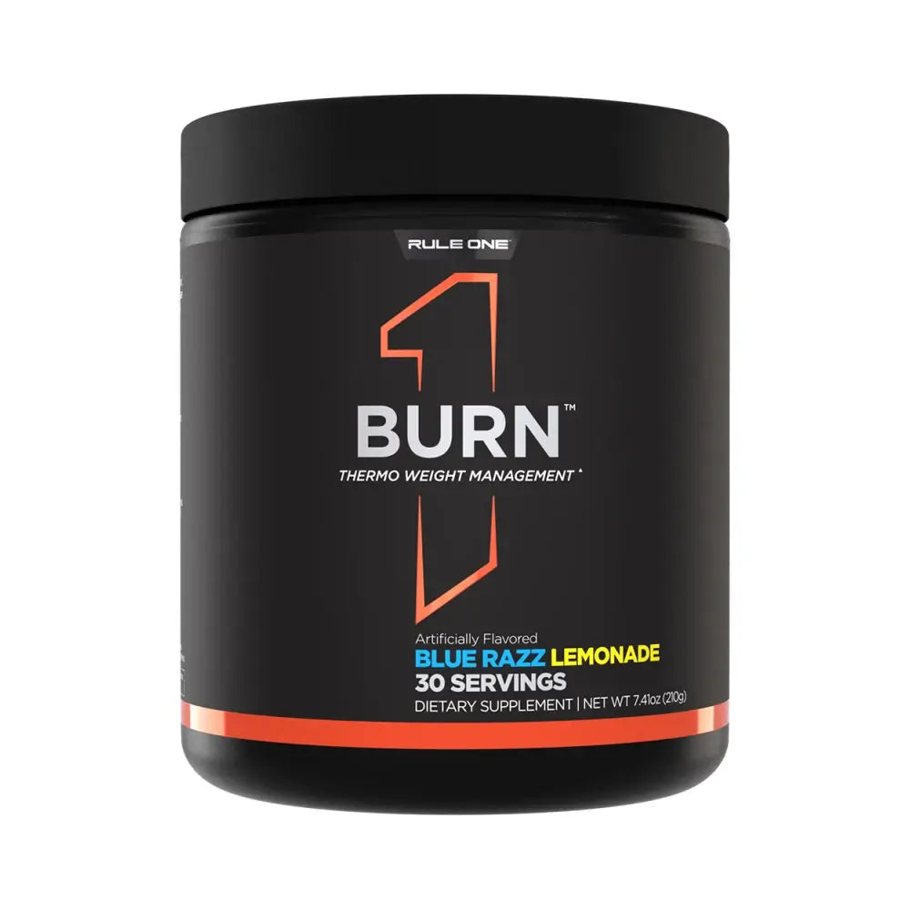 Rule1 R1 Burn Powder (30 Serv) Blue Razz Lemonade