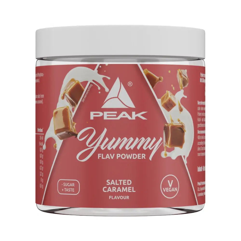 Peak Yummy Flav Powder 100 g Salted Caramel – smakspulver uten sukker