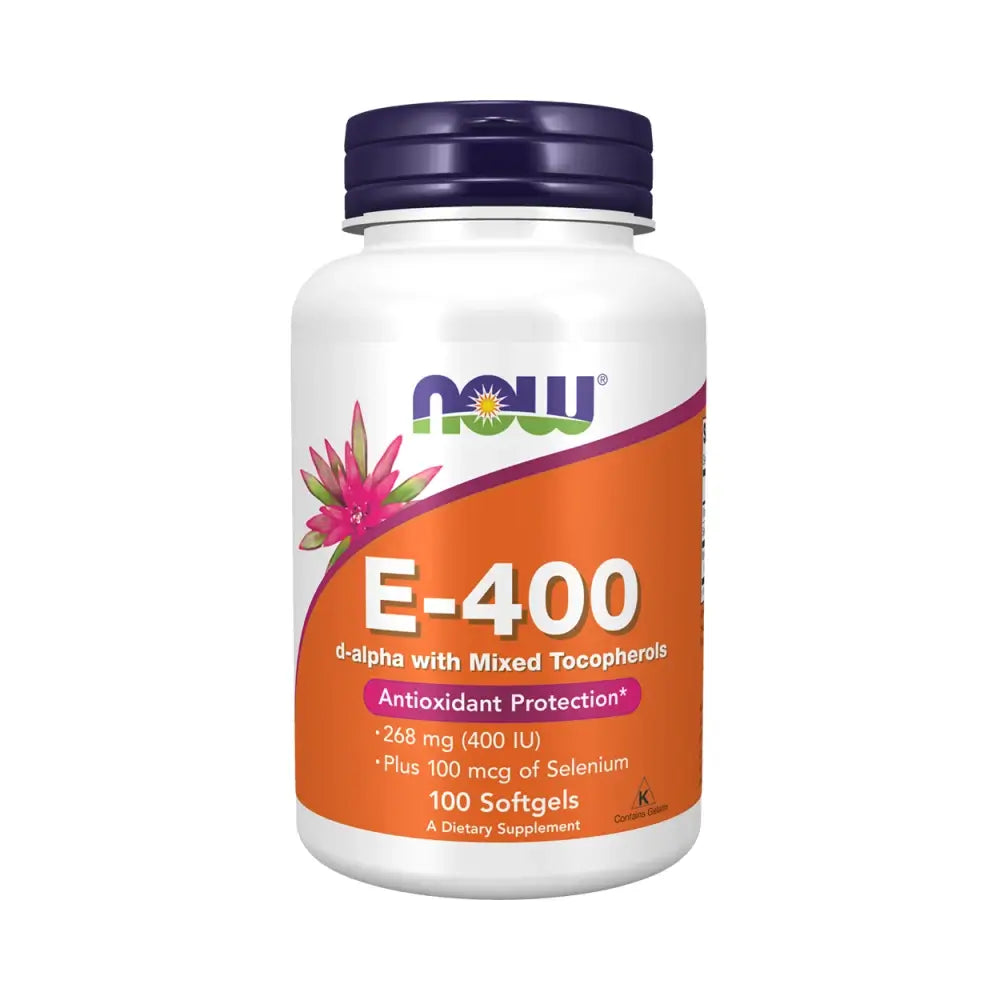 Now Foods E-400 400 Iu + Selenium (100 Softgels)