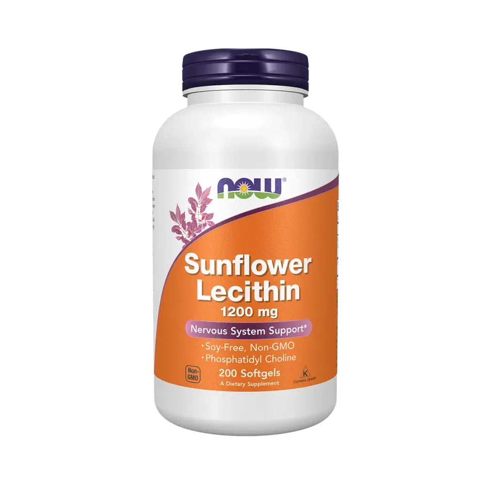 Now Foods Sunflower Lecithin 1200mg (200 softgels)