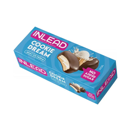 Inlead Cookie Dream 128 g Milky Ice Cream – sprø kjeks med kremfyll uten tilsatt sukker
