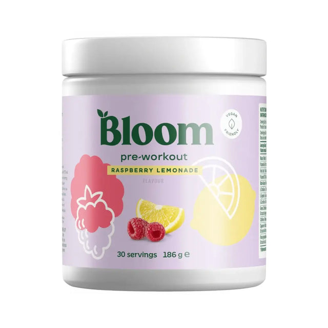 Bloom Pre-Workout 30 porsjoner Raspberry Lemonade – pre-workout med naturlig koffein